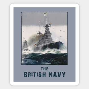 The British Navy Retro Poster WWII Sticker
